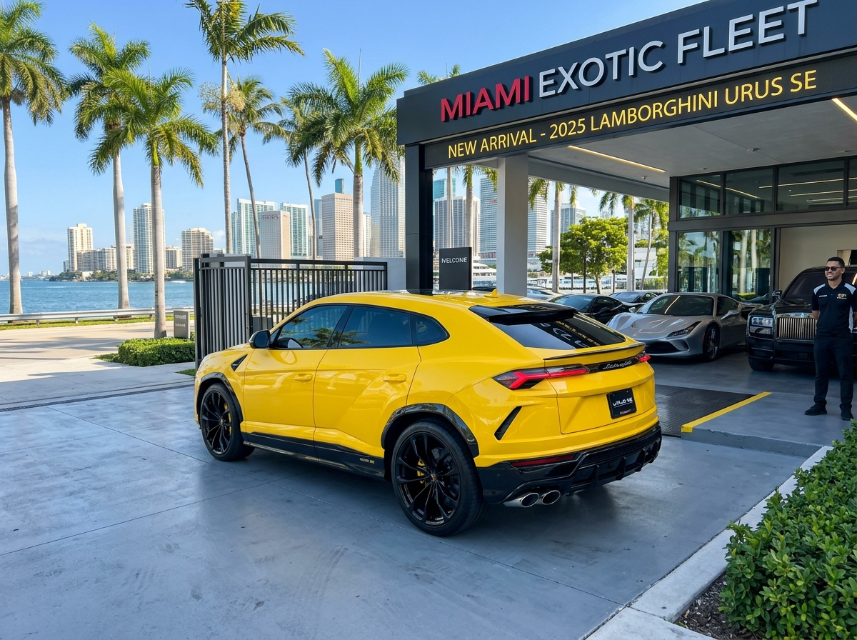 2025 Lamborghini Urus SE luxury performance SUV — new arrival in Miami exotic fleet